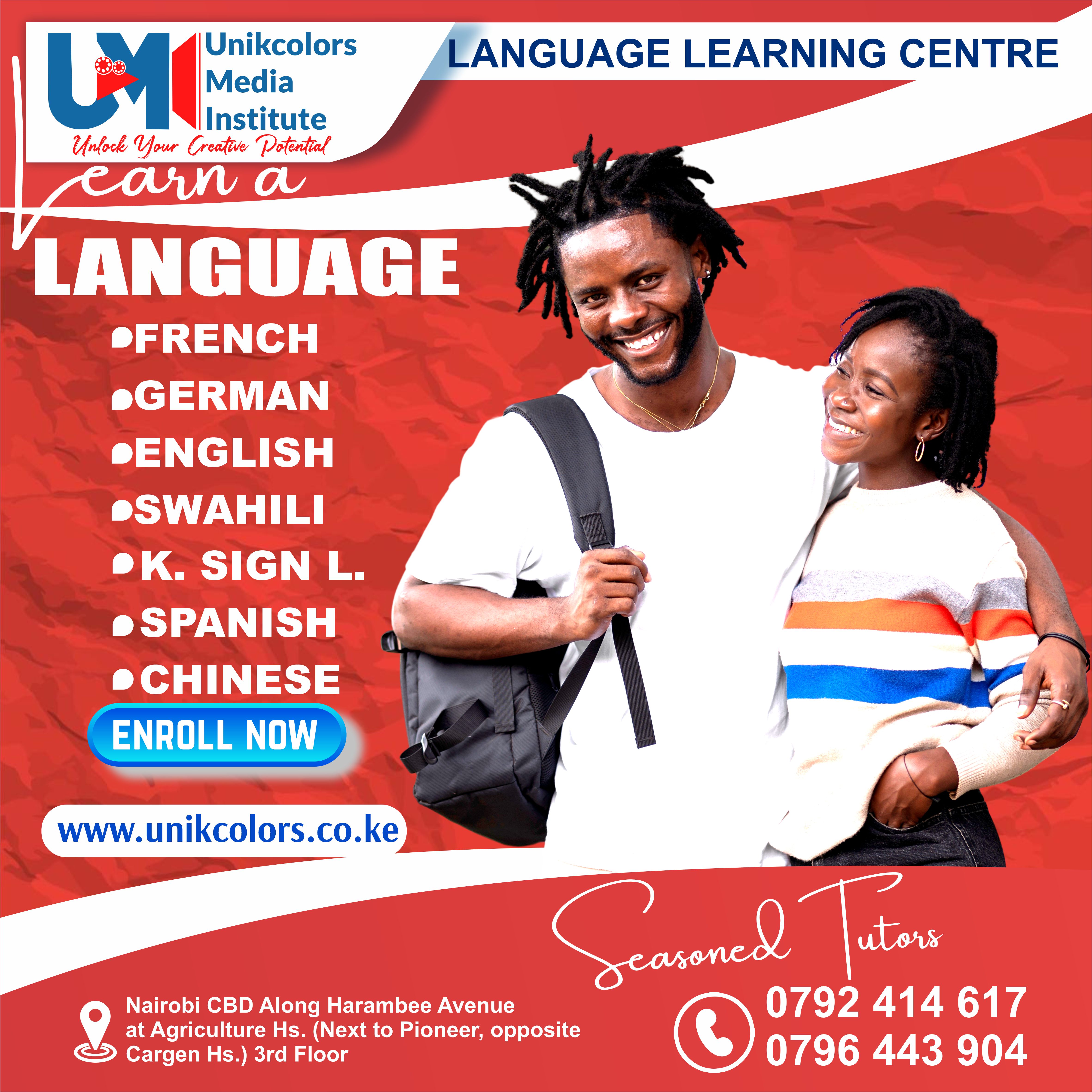 LANGUAGE TRAINING CENTRE - GERMAN | ENGLISH | FRENCH | CHINESE | SPANISH | SWAHILI | KENYA SIGN LANG